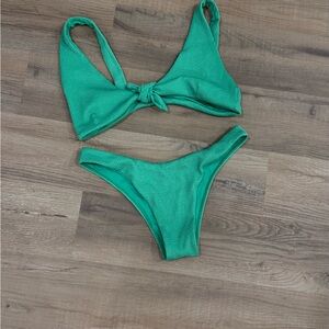 Monday Swimwear Green Bikini Set